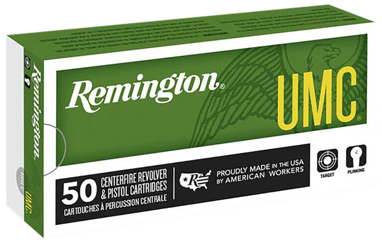 Remington Ammunition 23744 UMC  44RemMag 180gr Jacketed Soft Point 50 Per Box/10 Case