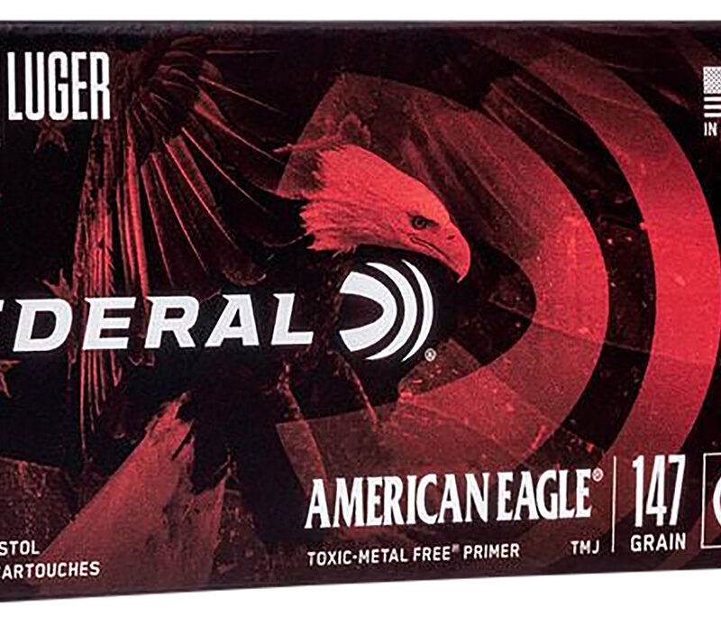 Federal AE9N2 American Eagle Indoor Range Training 9mmLuger 147gr Total Metal Jacket 50 Per Box/20 Case