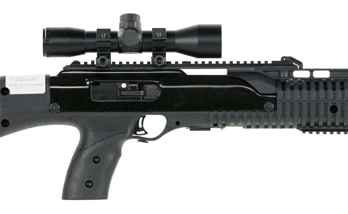 Hi-Point 4595TS4X32 4595TS Carbine 45 ACP Caliber with 17.50" Barrel, 9+1 Capacity, Black Metal Finish, Black All Weather Molded Stock & Black Polymer Grip Right Hand