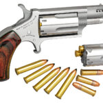 North American Arms 22MSCP Mini-Revolver Combo 22 LR or 22 WMR 5 rd 1.13" Ported Barrel, Overall Stainless Steel Finish, Rosewood Birdshead Grip Includes Cylinder 1 70873