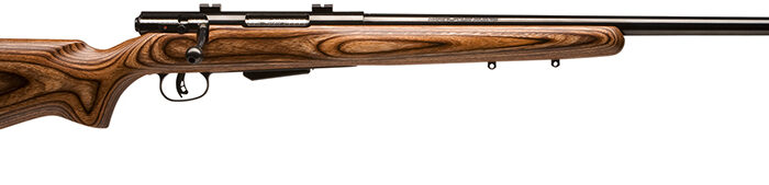Savage Arms 19140 25 Lightweight Varminter 22 Hornet 4+1 Cap 24" Matte Black Rec/Barrel Natural Brown Laminate Stock Right Hand (Full Size)