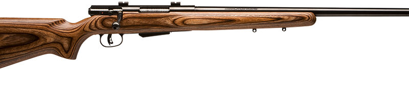 Savage Arms 19140 25 Lightweight Varminter 22 Hornet 4+1 Cap 24" Matte Black Rec/Barrel Natural Brown Laminate Stock Right Hand (Full Size)