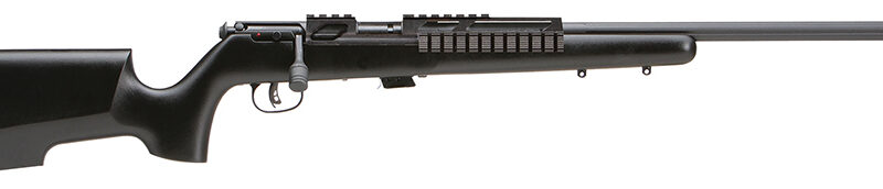 Savage Arms 96782 93R17 TRR-SR Full Size 17 HMR 5+1 22" Matte Black Heavy Threaded Barrel, Matte Black Picatinny Rail Carbon Steel Receiver, Matte Black Tactical Wood Stock, Right Hand