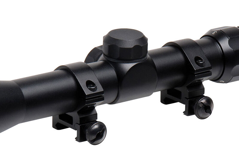 TruGlo TG-853932B Trushot  Black Anodized 3-9x32mm 1" Tube Duplex Reticle w/Rings 3/8" Dovetail