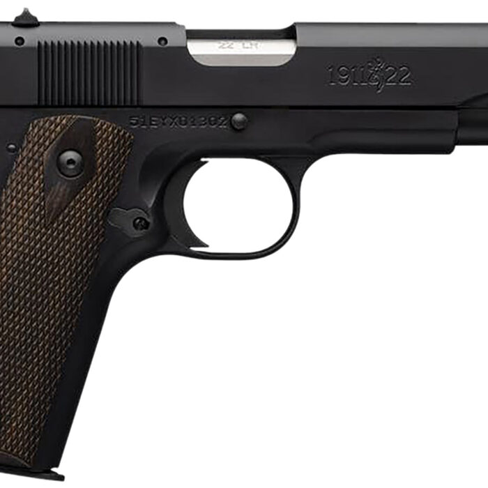 Browning 051802490 1911-22 A1 *CA Compliant Full Size 22 LR 10+1, 4.25" Matte Stainless Steel Barrel, Matte Black Serrated Slide & Aluminum Frame w/Beavertail