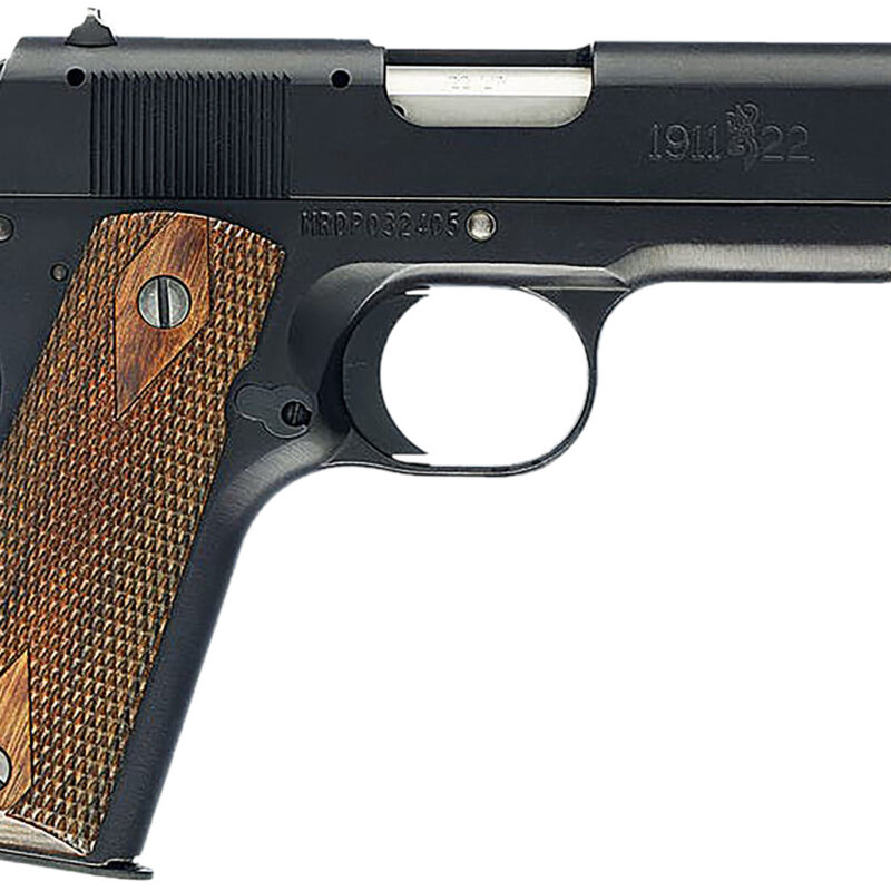 Browning 051803490 1911-22 A1 *CA Compliant Compact Frame 22 LR 10+1, 3.63" Stainless Steel Barrel, Matte Black Serrated Slide, Matte Black Aluminum Frame w/Beavertail