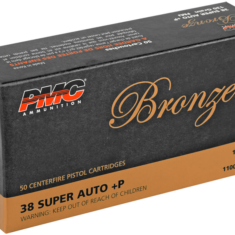PMC 38SA Bronze  38Super+P 130gr Full Metal Jacket 50 Per Box/20 Case