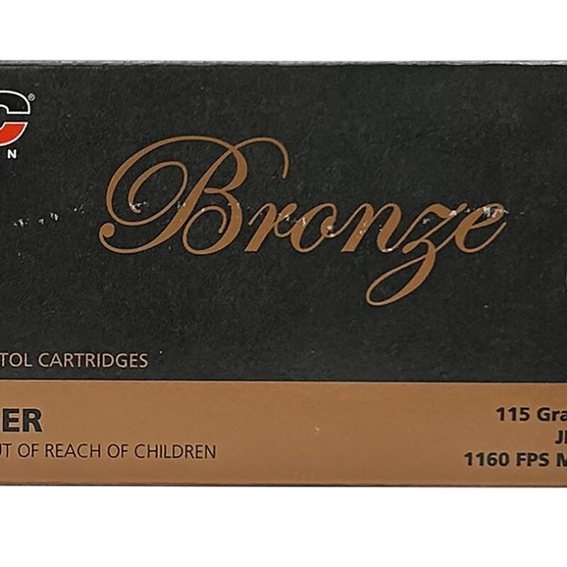 PMC 9B Bronze  9mmLuger 115gr Jacketed Hollow Point 50 Per Box/20 Case