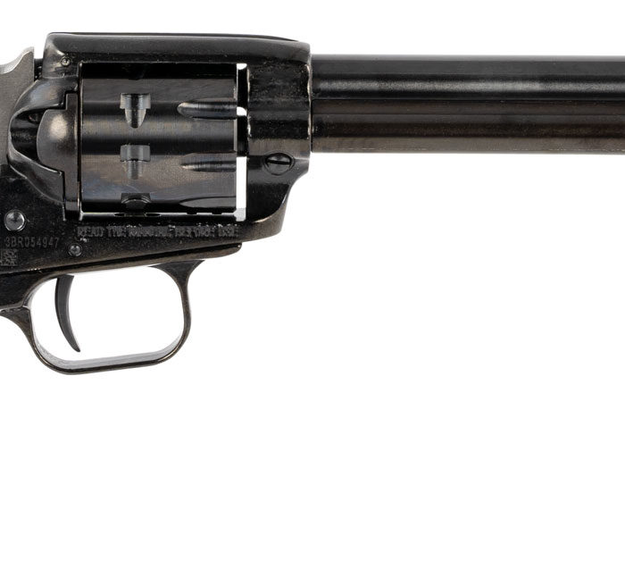 Heritage Mfg RR22999MB6 Rough Rider  22 LR 22 WMR 9 Shot, 6.50" Black Steel Barrel, Black Zinc Alloy Frame, Black Cylinder, Cocobolo Grip, Hammer/Thumb Safety, Exposed Hammer