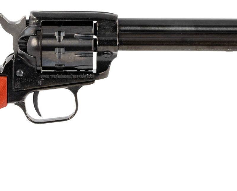 Heritage Mfg RR22999MB6 Rough Rider  22 LR 22 WMR 9 Shot, 6.50" Black Steel Barrel, Black Zinc Alloy Frame, Black Cylinder, Cocobolo Grip, Hammer/Thumb Safety, Exposed Hammer