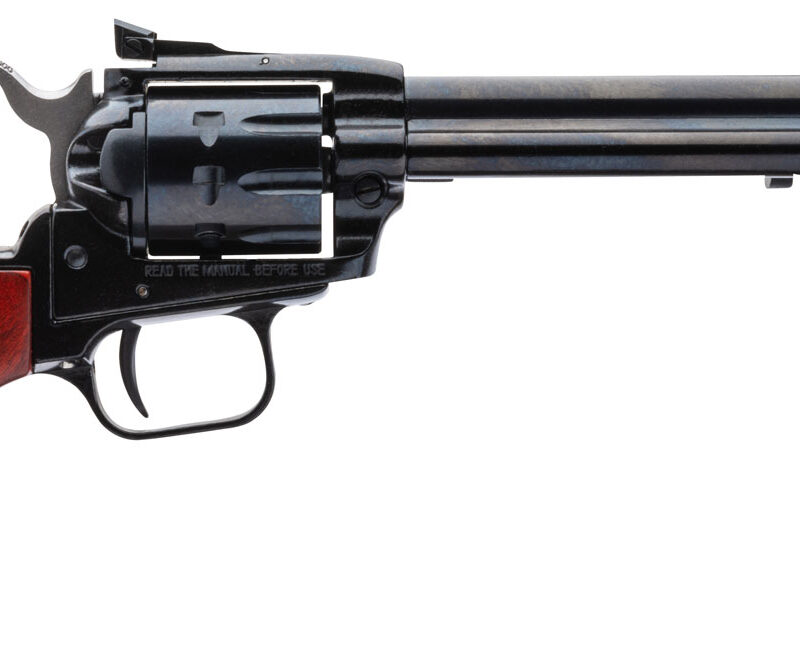 Heritage Mfg RR22999MB6AS Rough Rider  22 LR 22 WMR 9 Shot, 6.50" Black Steel Barrel, Black Zinc Alloy Frame, Black Cylinder, Cocobolo Grip, Hammer/Thumb Safety, Exposed Hammer