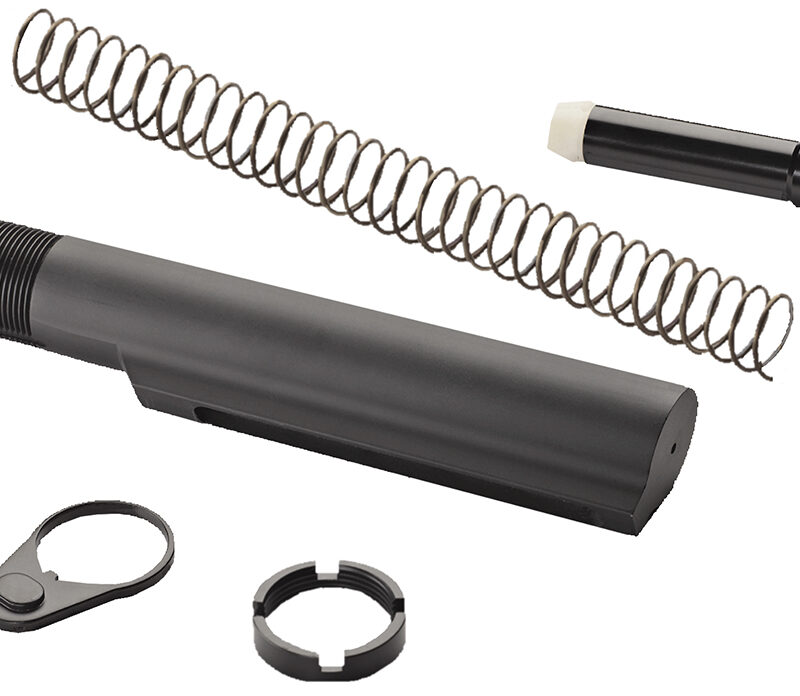 Advanced Technology A5102240 Military Buffer Tube Assembly  AR-15 Black Anodized Aluminum