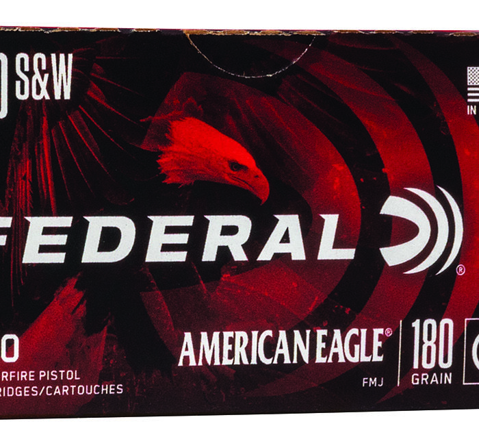 Federal AE40R100 American Eagle Handgun 40S&W 180gr Full Metal Jacket 100 Per Box/5 Case