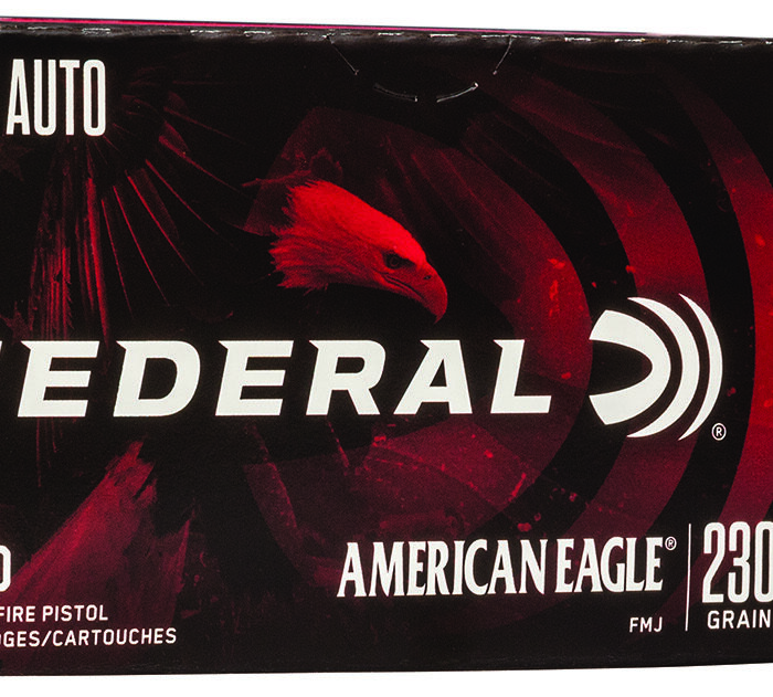 Federal AE45A100 American Eagle Handgun 45ACP 230gr Full Metal Jacket 100 Per Box/5 Case