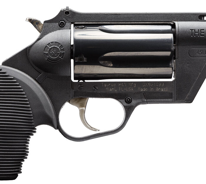 Taurus 2441021PFS Judge Public Defender 45 Colt (LC) Caliber or 2.50" 410 Gauge 5 Shot 2" Black Finish Barrel, Matte Black Oxide Finish Cylinder, Black Finish Polymer Frame & Black Rubber Grip