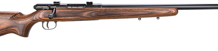 Savage Arms 19738 25 Lightweight Varminter 17 Hornet Caliber with 4+1 Capacity, 24" Barrel, Matte Black Metal Finish & Natural Brown Laminate Stock Right Hand (Full Size)