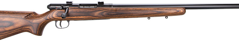 Savage Arms 19738 25 Lightweight Varminter 17 Hornet Caliber with 4+1 Capacity, 24" Barrel, Matte Black Metal Finish & Natural Brown Laminate Stock Right Hand (Full Size)