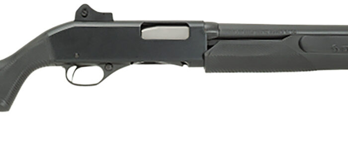 Stevens 19487 320 Security 12 Gauge 3" 5+1 18.50" Matte Black Carbon Steel Barrel, Matte Black Synthetic Stock, Ambidextrous, Ghost Ring Sight Includes Fixed Cylinder Bore Choke