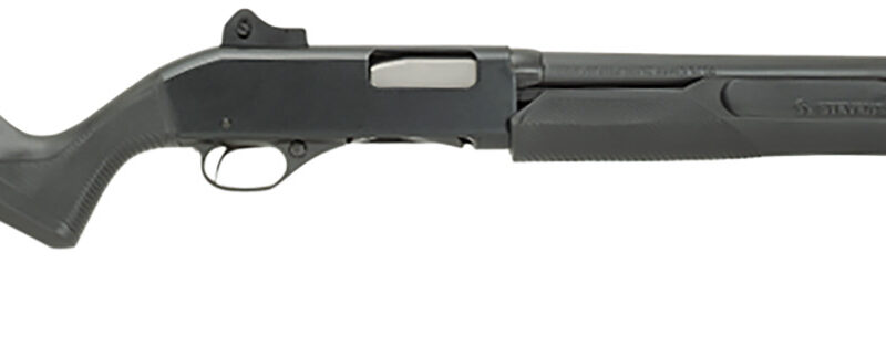Stevens 19487 320 Security 12 Gauge 3" 5+1 18.50" Matte Black Carbon Steel Barrel, Matte Black Synthetic Stock, Ambidextrous, Ghost Ring Sight Includes Fixed Cylinder Bore Choke