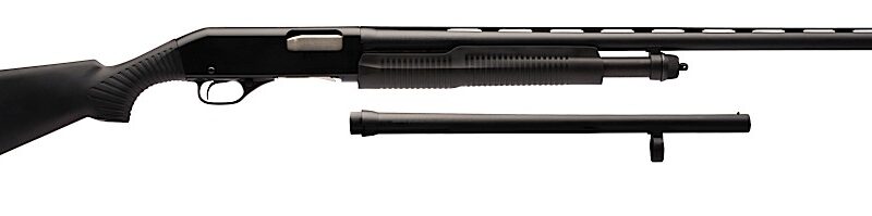 Stevens 19490 320 Field Combo 12 Gauge 3" 5+1 18.50"/28" Matte Black Vent Rib Barrel, Black Aluminum Receiver, Black Synthetic Fixed Stock