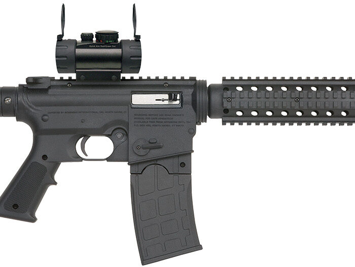Mossberg 37232 715 Tactical Full Size 22 LR 10+1 16.25" Blued Steel Barrel, Black Picatinny Rail Receiver, Black A2 Adjustable Synthetic Stock, Black Polymer Grip, Red Dot 30mm, Right Hand
