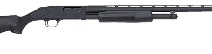 Mossberg 50121 500 FLEX All Purpose Full Size 12 Gauge Pump 3" 5+1 28" Matte Blued Vent Rib Barrel, Matte Blued Steel Receiver, Flex Black Synthetic Stock, Right Hand, Accu-Set Chokes