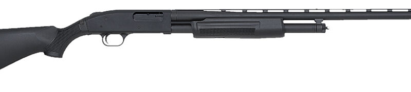 Mossberg 50121 500 FLEX All Purpose Full Size 12 Gauge Pump 3" 5+1 28" Matte Blued Vent Rib Barrel, Matte Blued Steel Receiver, Flex Black Synthetic Stock, Right Hand, Accu-Set Chokes