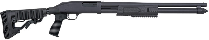 Mossberg 51672 590 FLEX Tactical 12 Gauge 8+1 3" 20" Barrel, Dual Extractors, Blued Metal Finish,  FLEX Locking System 6 Position Adjustable Stock, Forend & Recoil Pad