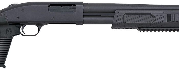 Mossberg 51672 590 FLEX Tactical 12 Gauge 8+1 3" 20" Barrel, Dual Extractors, Blued Metal Finish,  FLEX Locking System 6 Position Adjustable Stock, Forend & Recoil Pad