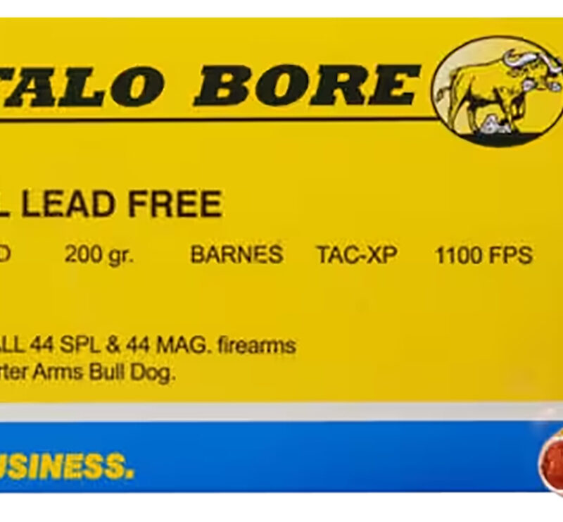 Buffalo Bore Ammunition 14D20 Buffalo-Barnes Strictly Business 44S&W Spl 200gr Barnes TAC-XP Lead Free 20 Per Box/12 Case
