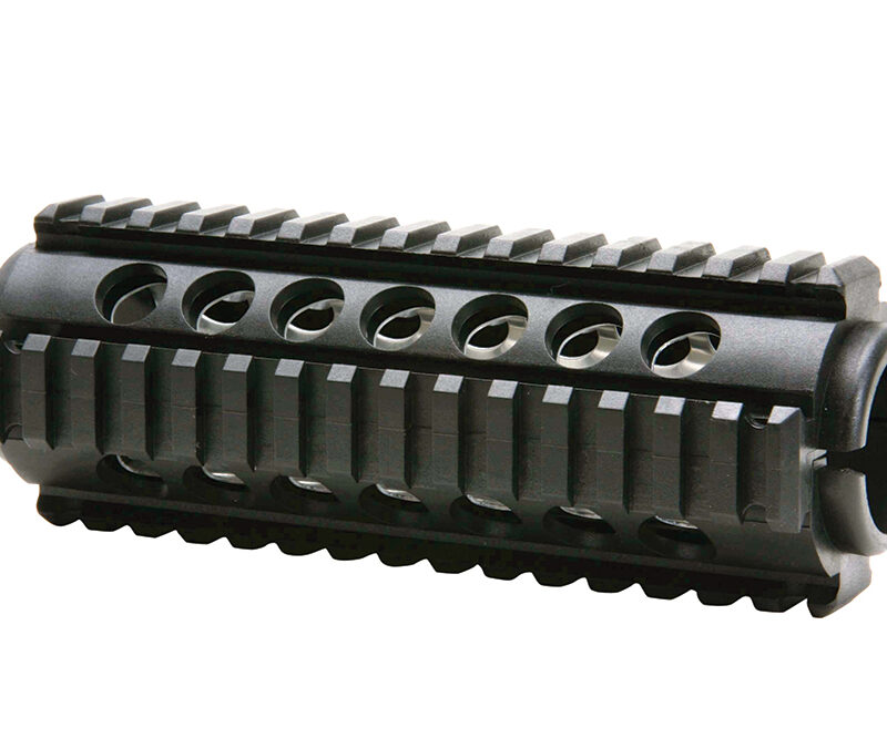 ProMag PM242 Quad Rail Handguard 2-Piece Polymer w/Aluminum Heat Shield Insert Black AR-15 Carbine