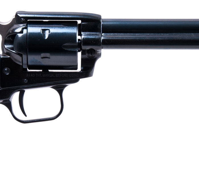 Heritage Mfg RR22B6 Rough Rider  22 LR 6 Shot, 6.50" Black Steel Barrel, Black Zinc Alloy Frame, Black Cylinder, Cocobolo Grip, Hammer/Thumb Safety, Exposed Hammer