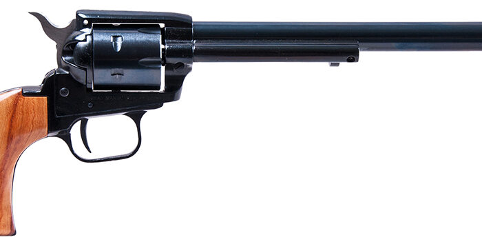 Heritage Mfg RR22MB9 Rough Rider  22 LR/22 WMR 6 Shot, 9" Black Steel Barrel, Black Zinc Alloy Frame, Black Cylinder, Cocobolo Grip, Exposed Hammer