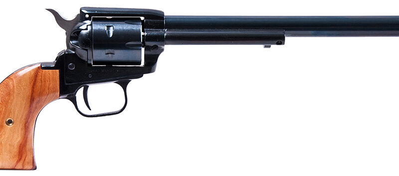 Heritage Mfg RR22MB9 Rough Rider  22 LR/22 WMR 6 Shot, 9" Black Steel Barrel, Black Zinc Alloy Frame, Black Cylinder, Cocobolo Grip, Exposed Hammer