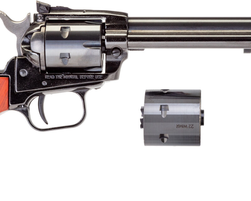 Heritage Mfg RR22MB6AS Rough Rider  22 LR 22 WMR 6 Shot 6.50" Black Barrel, Cylinder & Frame, Cocobolo Grips