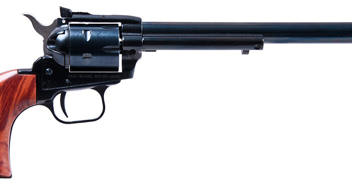 Heritage Mfg RR22MB9AS Rough Rider  22 LR/22 WMR 6 Shot, 9" Black Steel Barrel, Black Zinc Alloy Frame, Black Cylinder Cocobolo Grip, Hammer/Thumb Safety, Exposed Hammer