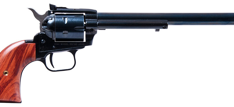 Heritage Mfg RR22MB9AS Rough Rider  22 LR/22 WMR 6 Shot, 9" Black Steel Barrel, Black Zinc Alloy Frame, Black Cylinder Cocobolo Grip, Hammer/Thumb Safety, Exposed Hammer
