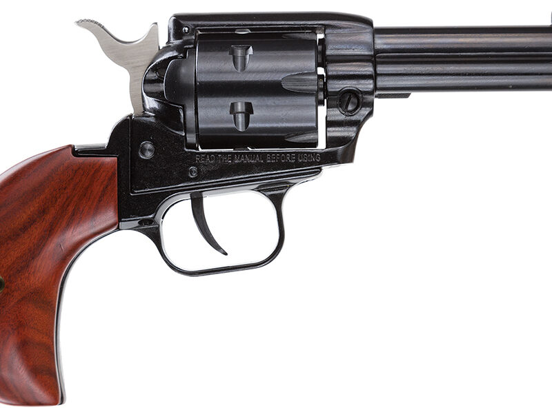 Heritage Mfg RR22MB3BH Rough Rider  22 LR/22 WMR 6 Shot, 3.50" Black Steel Barrel, Cylinder & Zinc Alloy Frame, Cocobolo Bird Head Grip, Hammer/Thumb Safety, Exposed Hammer