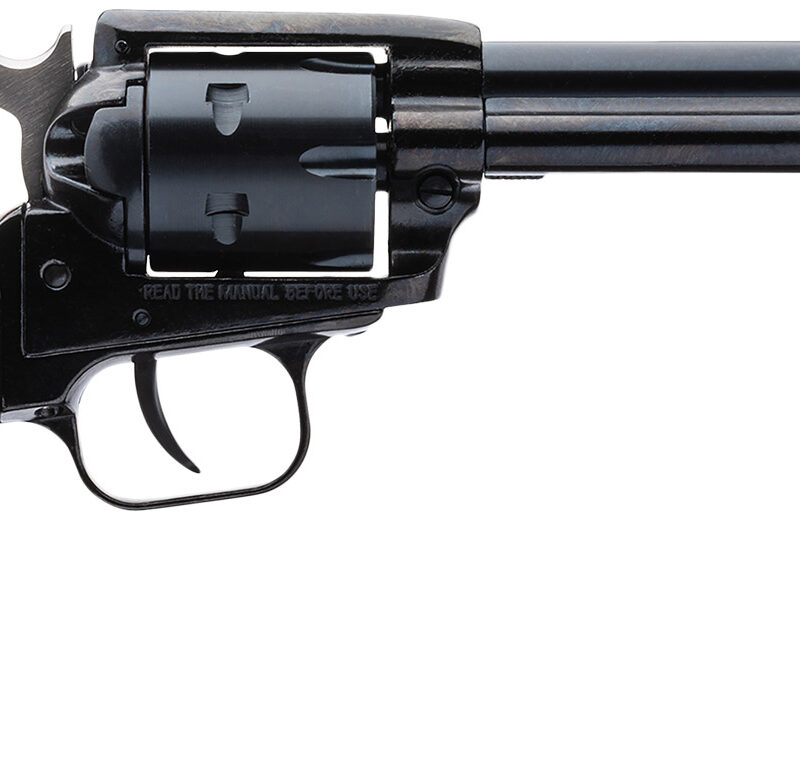 Heritage Mfg RR22MB4BH Rough Rider  22 LR/22 WMR 6 Shot, 4.75" Steel Black Barrel, Cylinder & Black Zinc Alloy Frame, Cocobolo Bird Head Grip, Hammer/Thumb Safety, Exposed Hammer