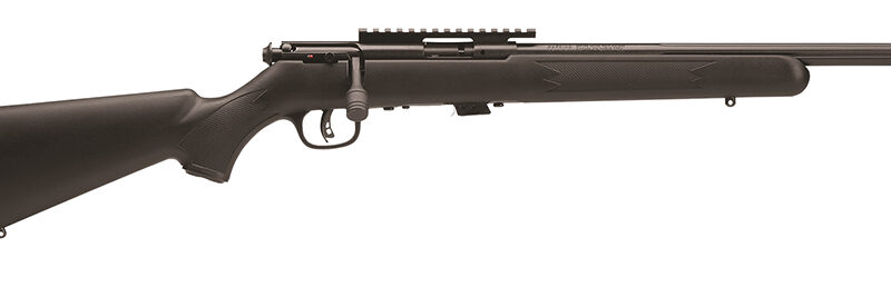 Savage Arms 96699 93R17 FV-SR Full Size 17 HMR 5+1 16.50" Matte Black Heavy Threaded Barrel, Matte Black Picatinny Rail Carbon Steel Receiver, Matte Black Fixed Varmint Synthetic Stock, Right Hand