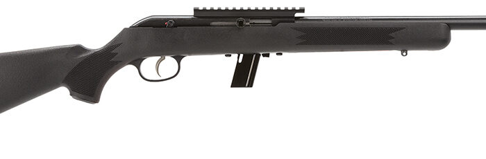 Savage Arms 45110 64 FV-SR Full Size 22 LR 10+1 16.50" Matte Black Heavy Barrel, Matte Black Picatinny Rail Carbon Steel Receiver, Matte Black Fixed Synthetic Stock, Right Hand