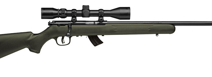 Savage Arms 26721 Mark II FXP 22 LR Caliber with 5+1 Capacity, 21" Barrel, Matte Blued Metal Finish & OD Green Synthetic Stock Right Hand (Full Size) Includes 3-9x40mm Scope