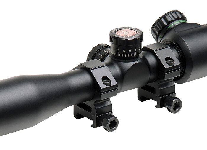 Truglo TG8504TL Tru-Brite 4x 32mm Obj 22.5 ft @ 100 yds FOV 1" Tube Black Illuminated Mil-Dot, 3 Color