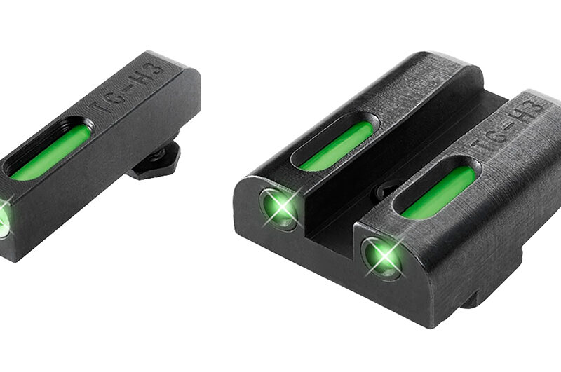 TruGlo TG13GL2A TFX  Black | Green Tritium & Fiber Optic White Outline Front Sight Green Tritium & Fiber Optic Rear Sight