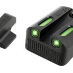 TruGlo TG13NV1A TFX Black | Green Tritium & Fiber Optic White Outline Front Sight Green Tritium & Fiber Optic Rear Sight 2 95505