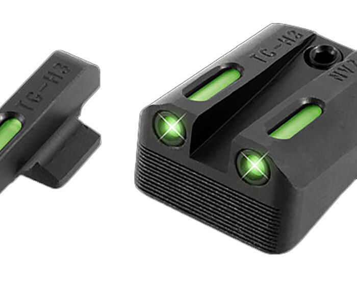 TruGlo TG13NV1A TFX  Black | Green Tritium & Fiber Optic White Outline Front Sight Green Tritium & Fiber Optic Rear Sight