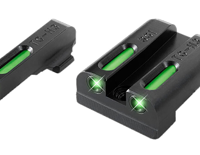 TruGlo TG13SG2A TFX  Black | Green Tritium & Fiber Optic White Outline Front Sight Green Tritium & Fiber Optic Rear Sight