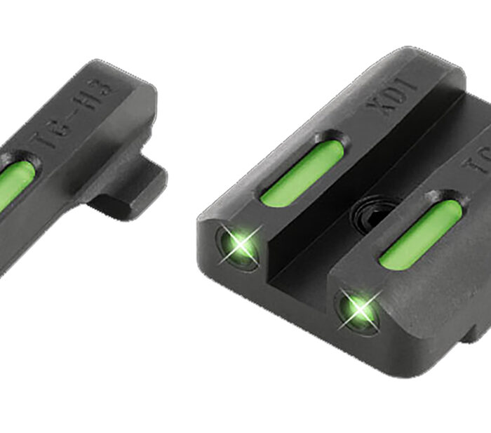 TruGlo TG13XD1A TFX  Black | Green Tritium & Fiber Optic White Outline Front Sight Green Tritium & Fiber Optic Rear Sight