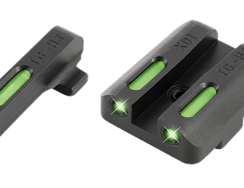 TruGlo TG13XD1A TFX  Black | Green Tritium & Fiber Optic White Outline Front Sight Green Tritium & Fiber Optic Rear Sight