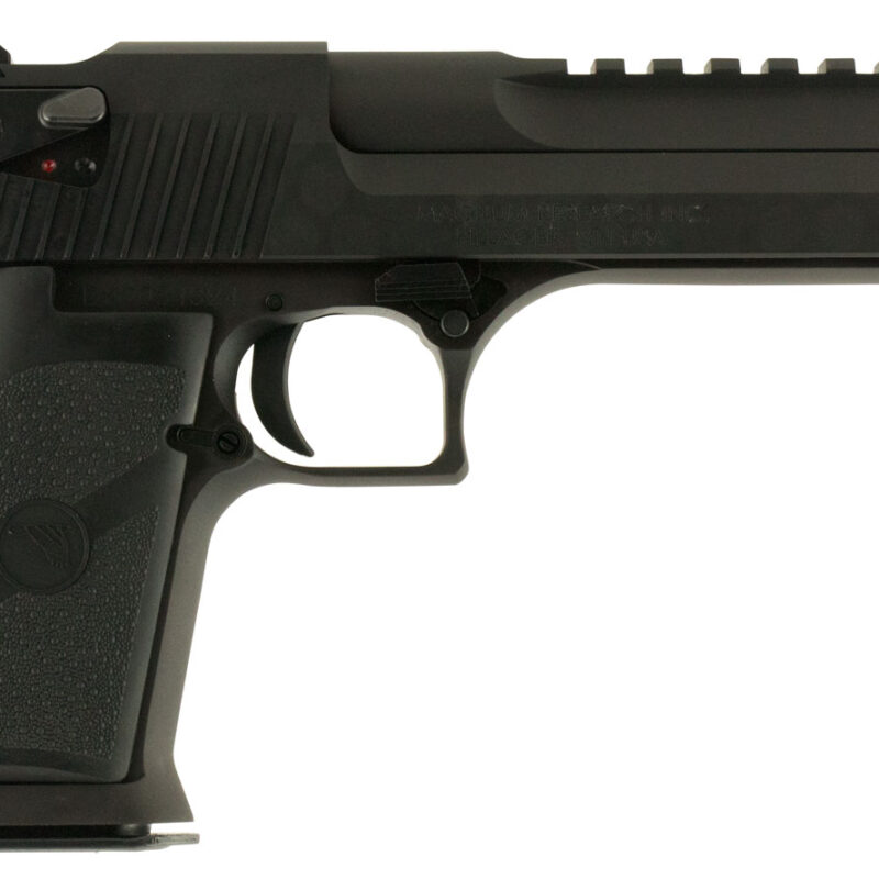 Magnum Research DE44IMB Desert Eagle Mark XIX 44 Rem Mag 6" with Muzzle Brake 8+1 Matte Black Carbon Steel Frame & Slide Black Rubber Grip